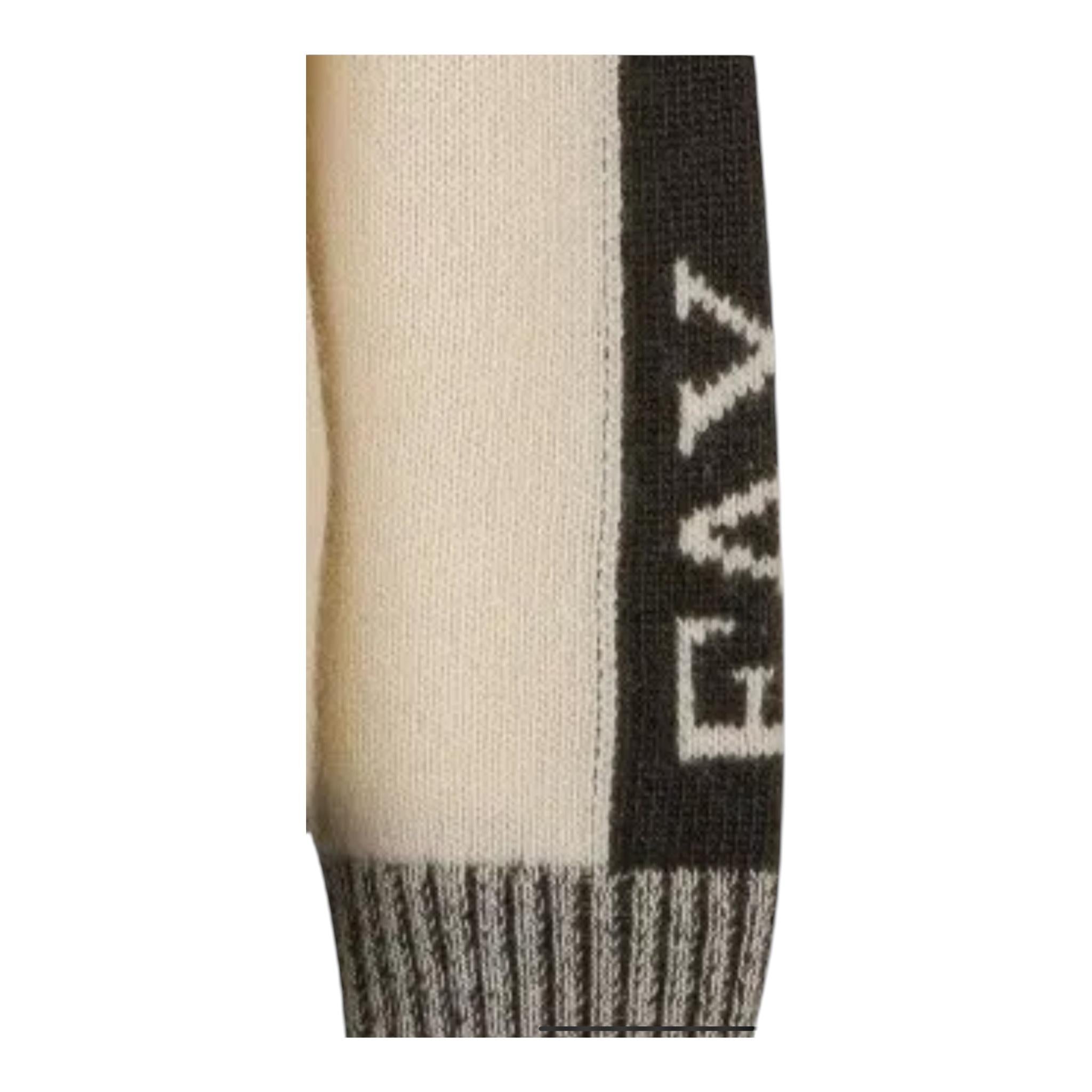 FAY maglia tinta unita con profili in contrasto Panna per Bambino FV9P70 PANNA FAY