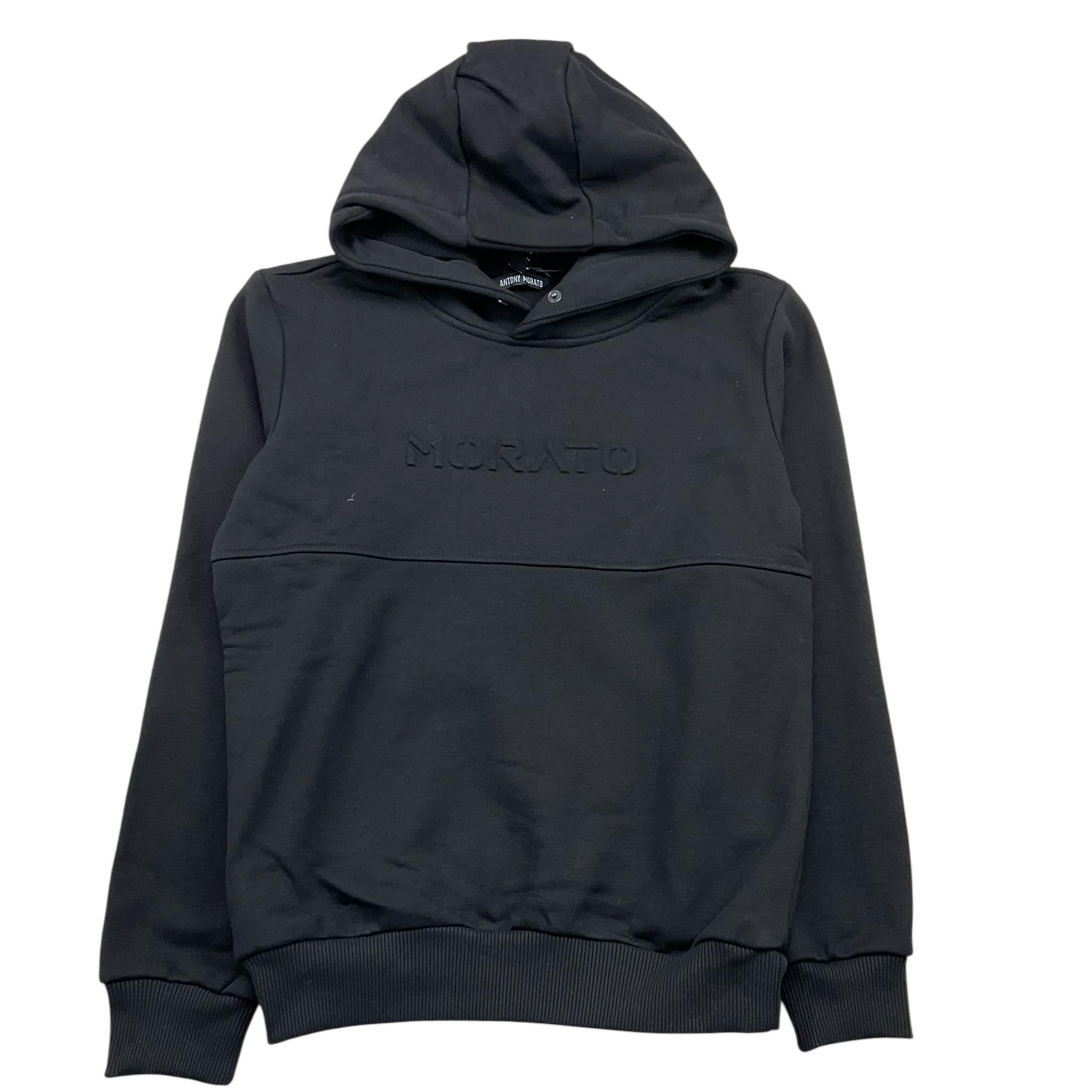 ANTONY MORATO felpa chiusa con cappuccio tinta unita Nero per Bambino MKFL00485 NERO ANTONY MORATO