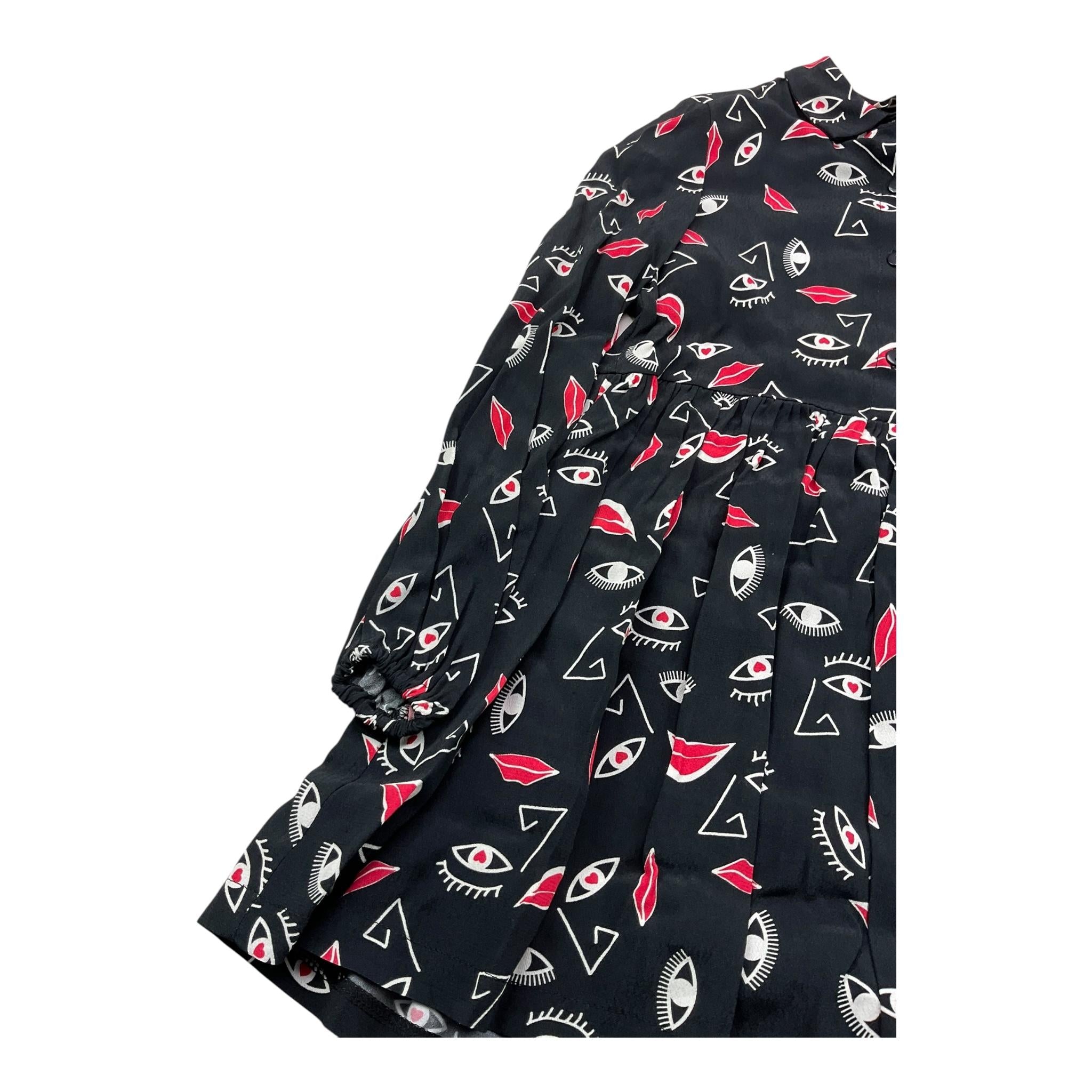 DIXIE abito manica lunga stampa fantasia Nero per Bambina AB40364G34 NERO DIXIE