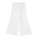 TWINSET pantalone modello a zampa tinta unita con spacchi Bianco per Bambina 242GJ2045 BIANCO TWINSET