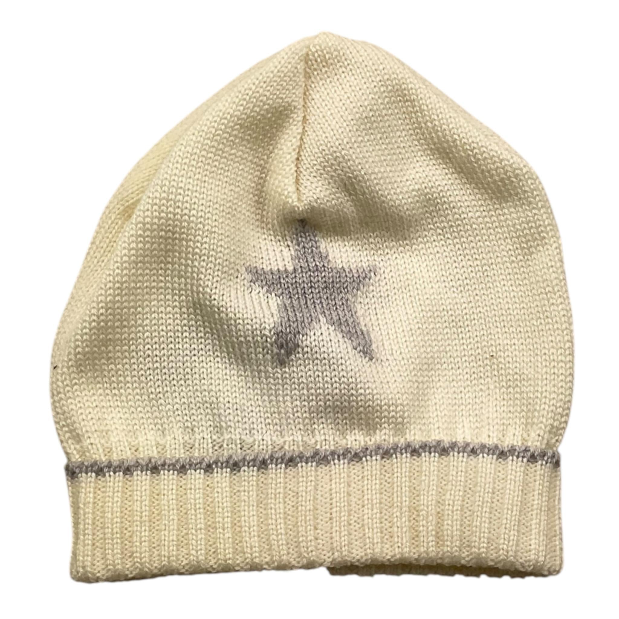 LOVE IN KYO' cappello tinta unita con ricamo stella Panna per Neonato A16212 PANNA LOVE IN KYO'