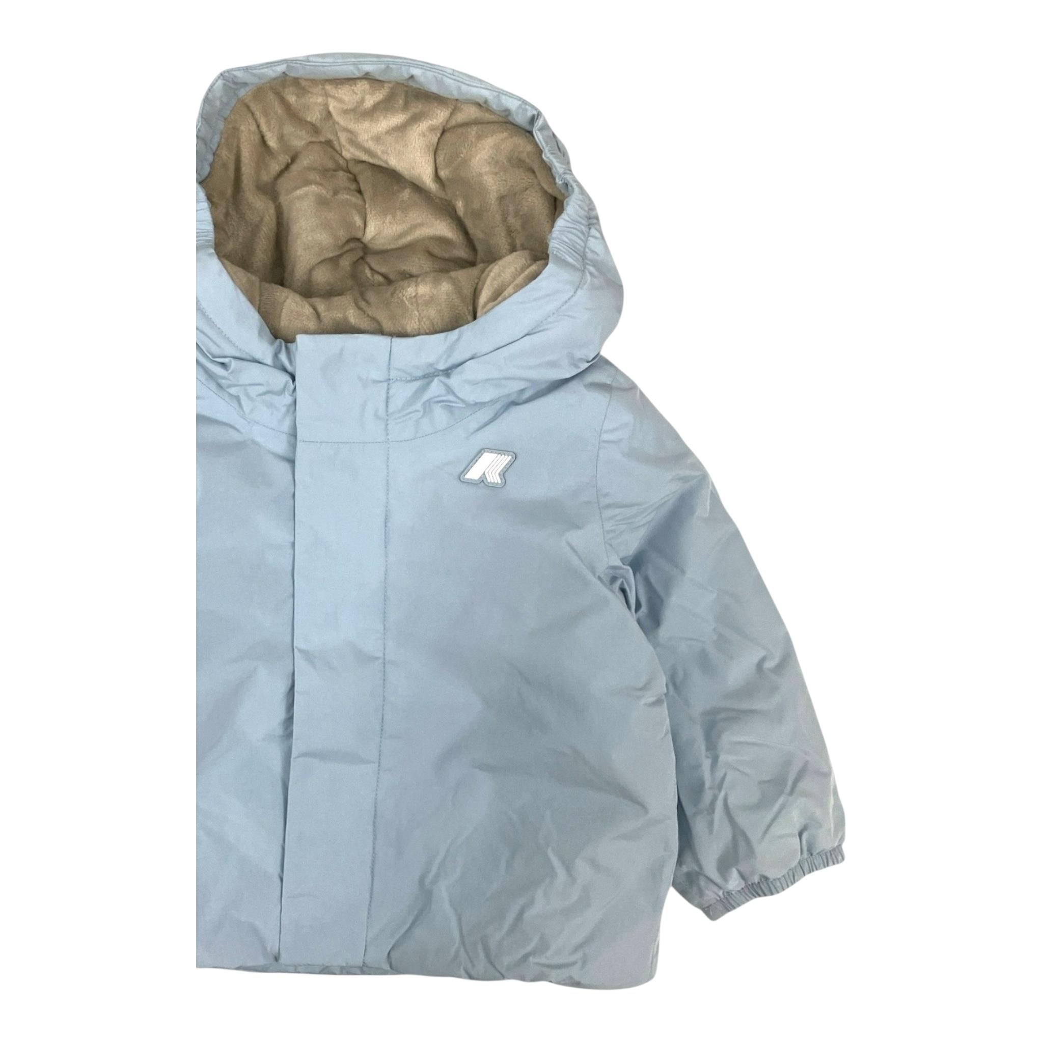 K-WAY giubbino tinta unita con cappuccio Azzurro per Neonato K4137VWXXX AZZURRO K-WAY