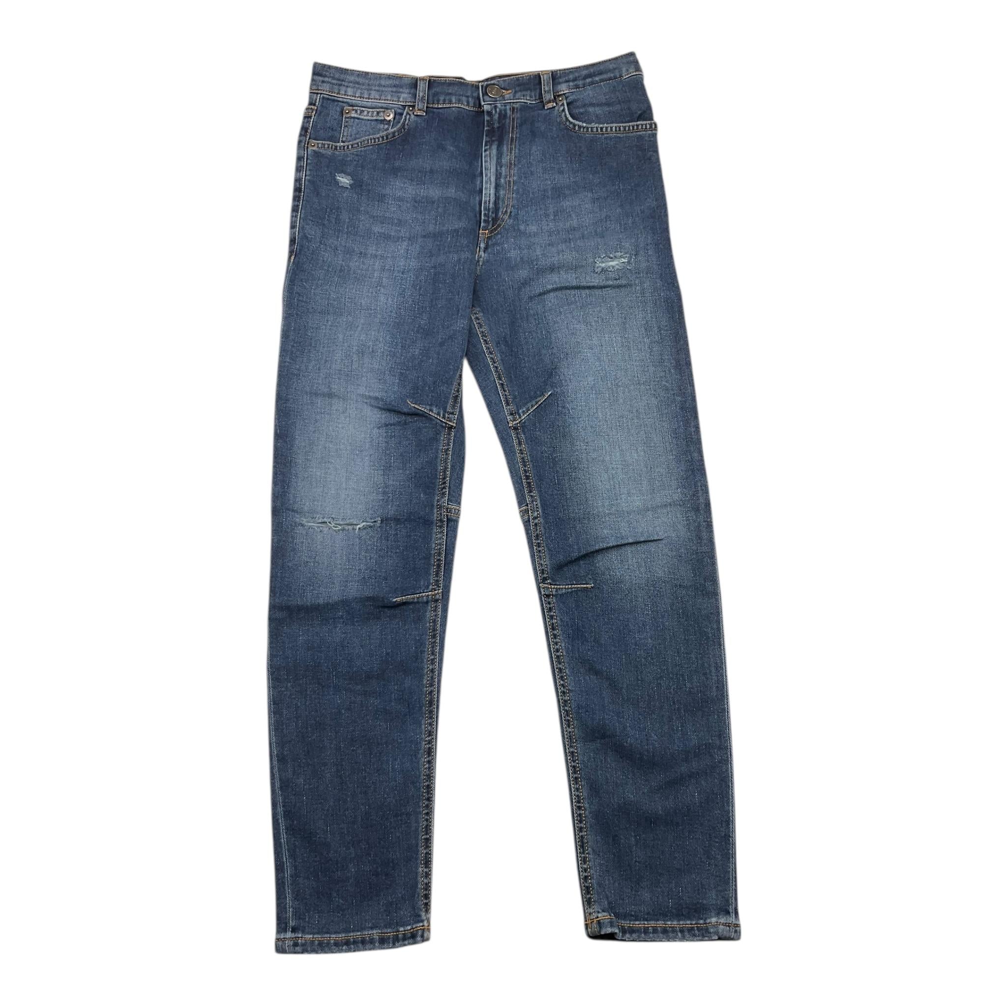 DONDUP jeans tinta unita cn strappi Blu per Bambino DMPA033X BLU DONDUP