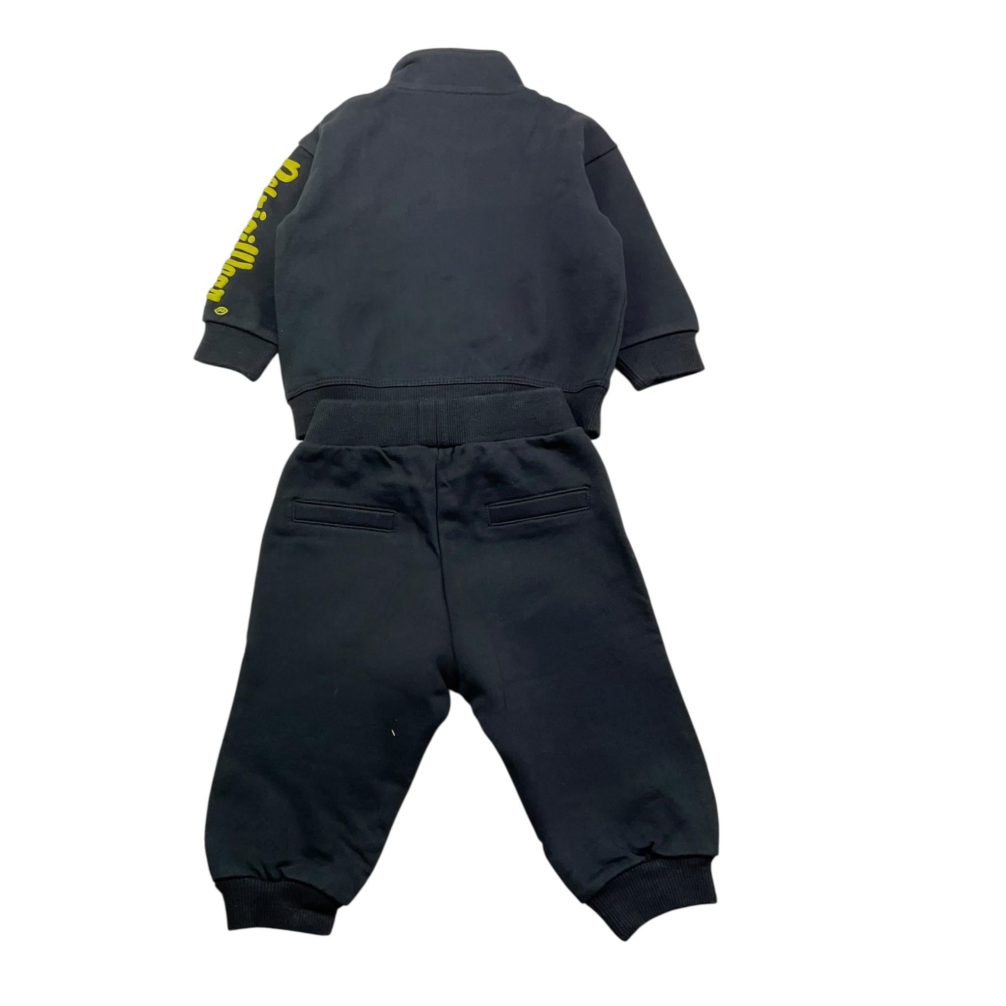 REFRIGIWEAR completo 2pz felpa-pantalone Nero per Neonato RWN808 NERO REFRIGIWEAR