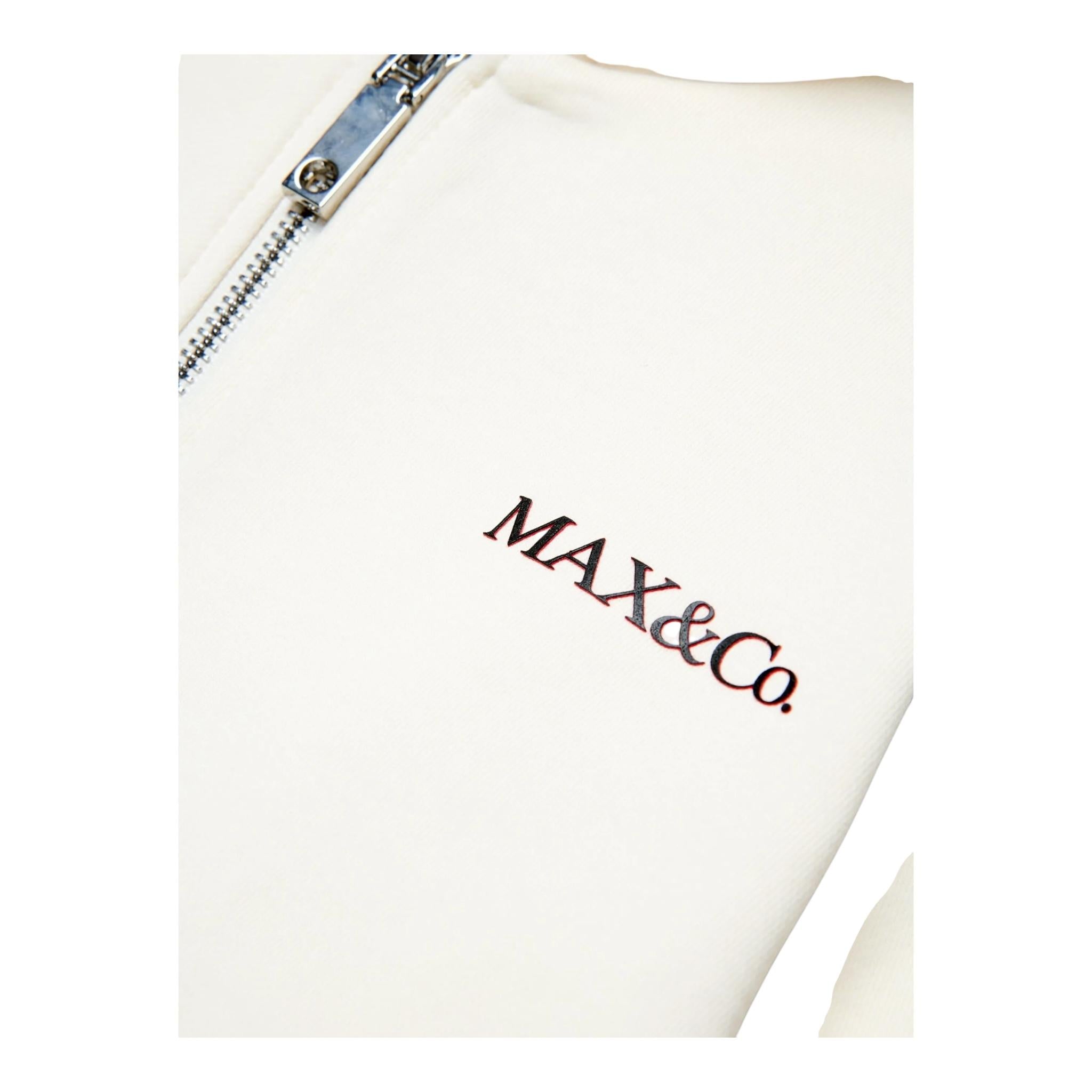 MAX&Co. felpa tinta unita con cappuccio Panna per Bambina MX0054 PANNA MAX&Co.