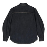 ELISABETTA FRANCHI camicia in denim tinta unita con cuciture in contrasto Blu per Bambina EFCA244 BLU ELISABETTA FRANCHI