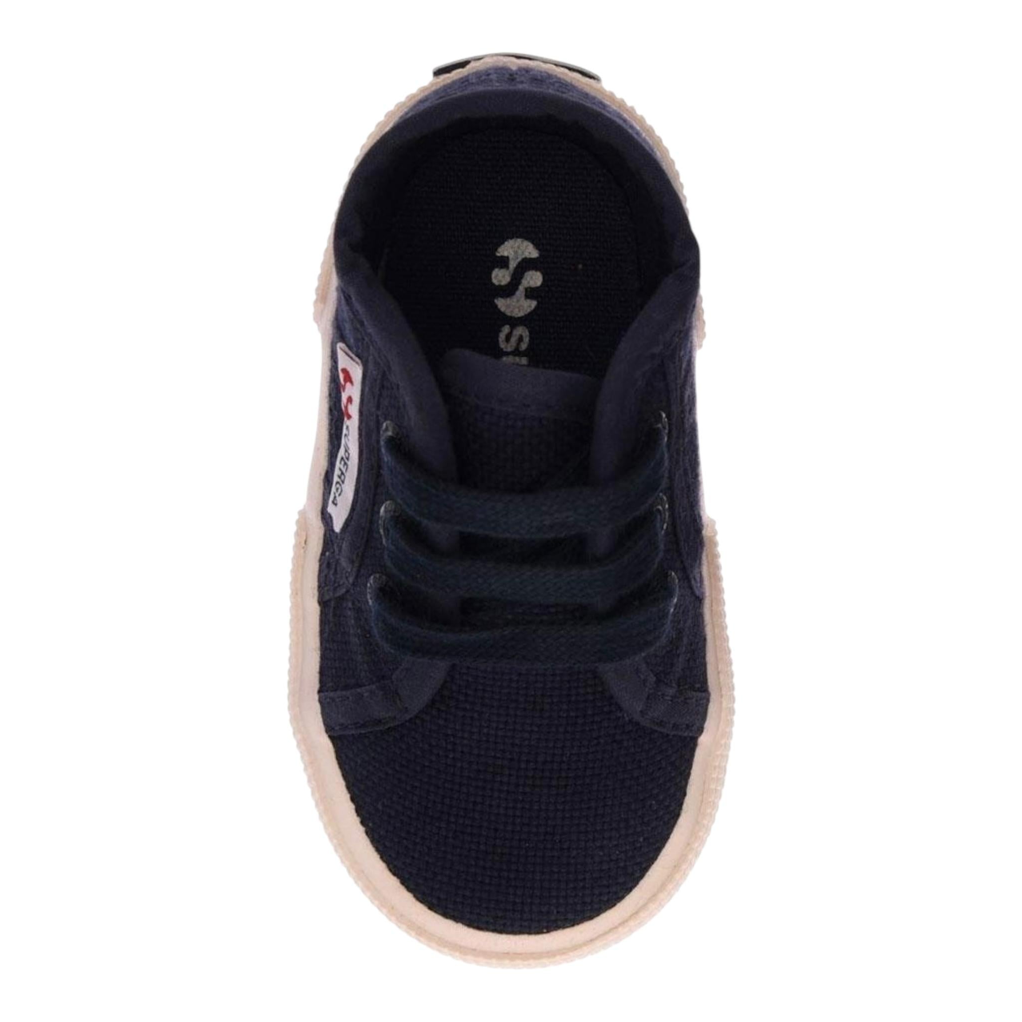 SUPERGA sneakers tinta unita con lacci Blu per Neonato 2750 BLU SUPERGA