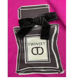 TWINSET shirt girocollo tinta unita con stampa Viola per Bambina 242GJ2400 VIOLA TWINSET