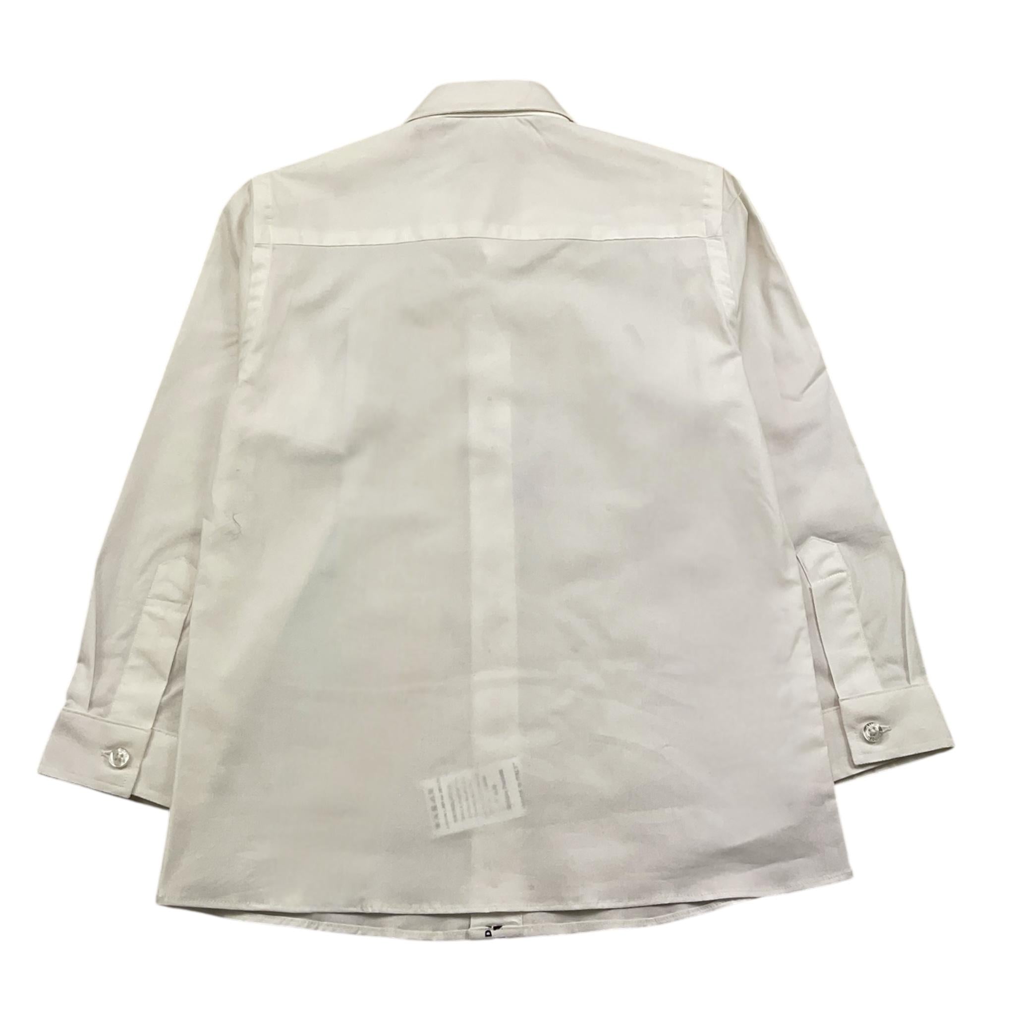 CESARE PACIOTTI camicia manica lunga tinta unita cn ricamo logo Bianco per Bambino CMP2322B BIANCO CESARE PACIOTTI