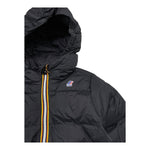 K-WAY giubbino tinta unita con zip e cappuccio Nero per Bambino K6117YWWWX NERO K-WAY