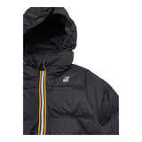 K-WAY giubbino tinta unita con zip e cappuccio Nero per Bambino K6117YWWWX NERO K-WAY