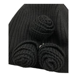 MISS BLUMARINE cappello tinta unita con rose Nero per Bambina IF3182 NERO MISS BLUMARINE