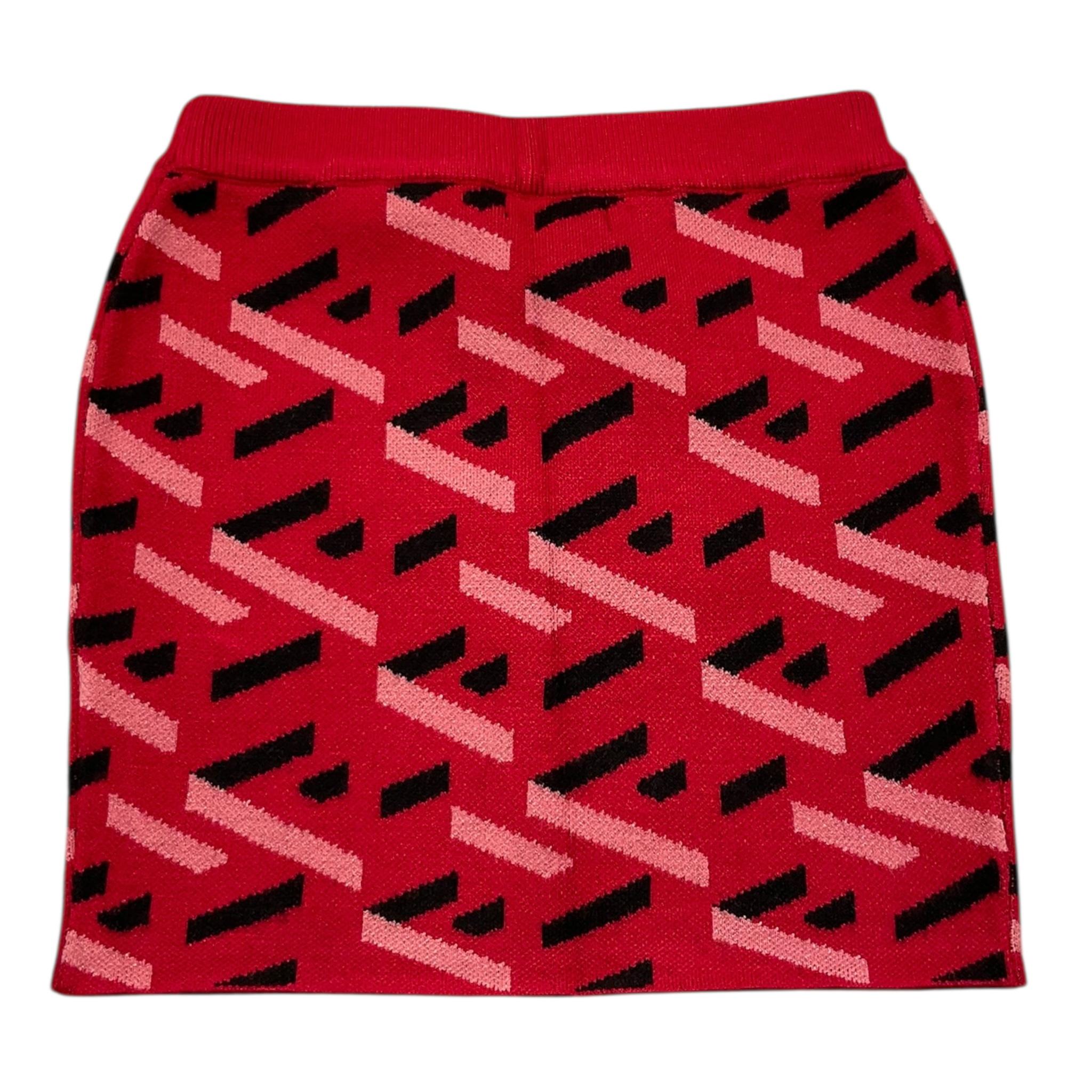 FUN & FUN gonna in maglia tinta unita stampa fantasia Rosso per Bambina FNBSW15538 ROSSO FUN & FUN