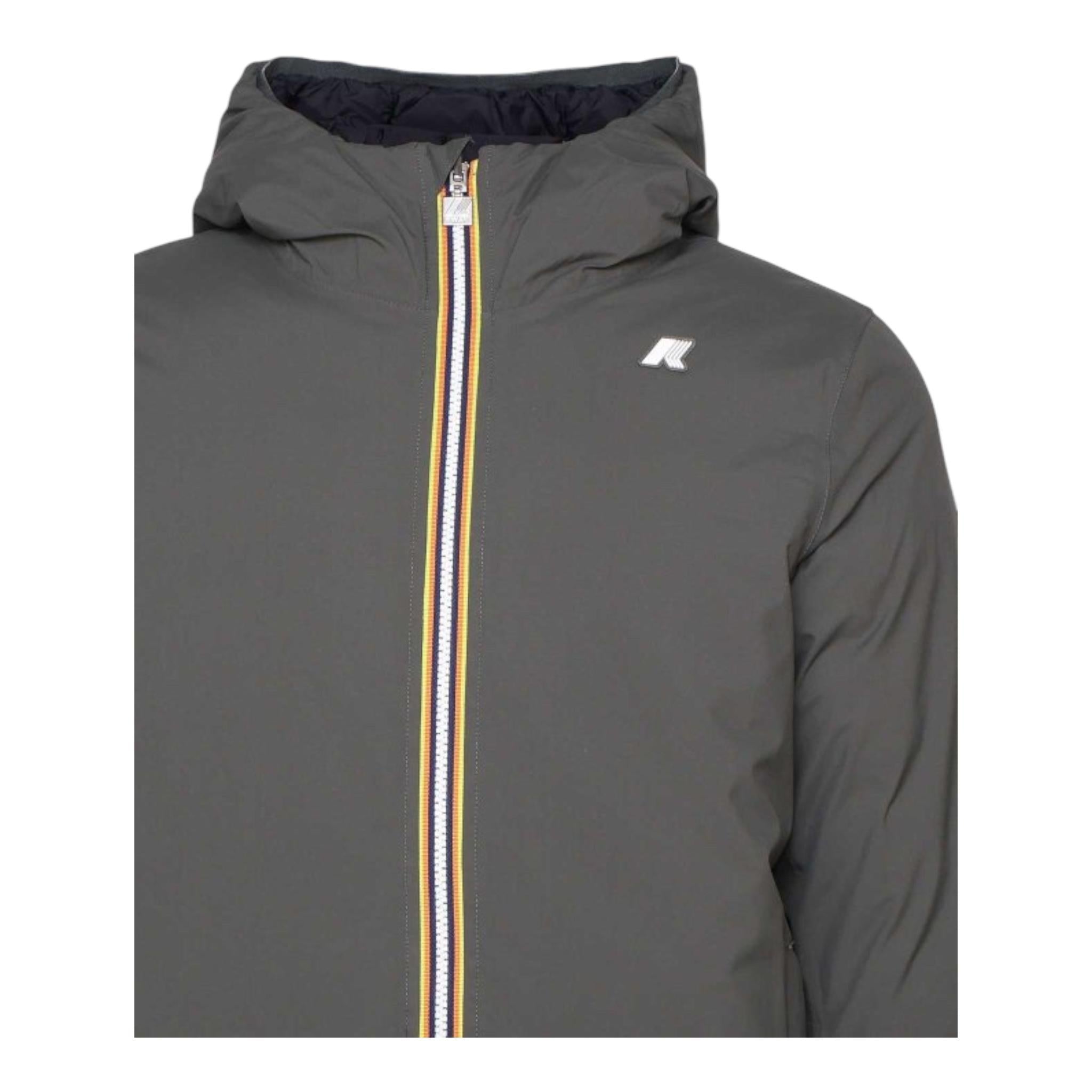K-WAY giubbino tinta unita con cappuccio Nero per Bambino K4137VWJX NERO K-WAY