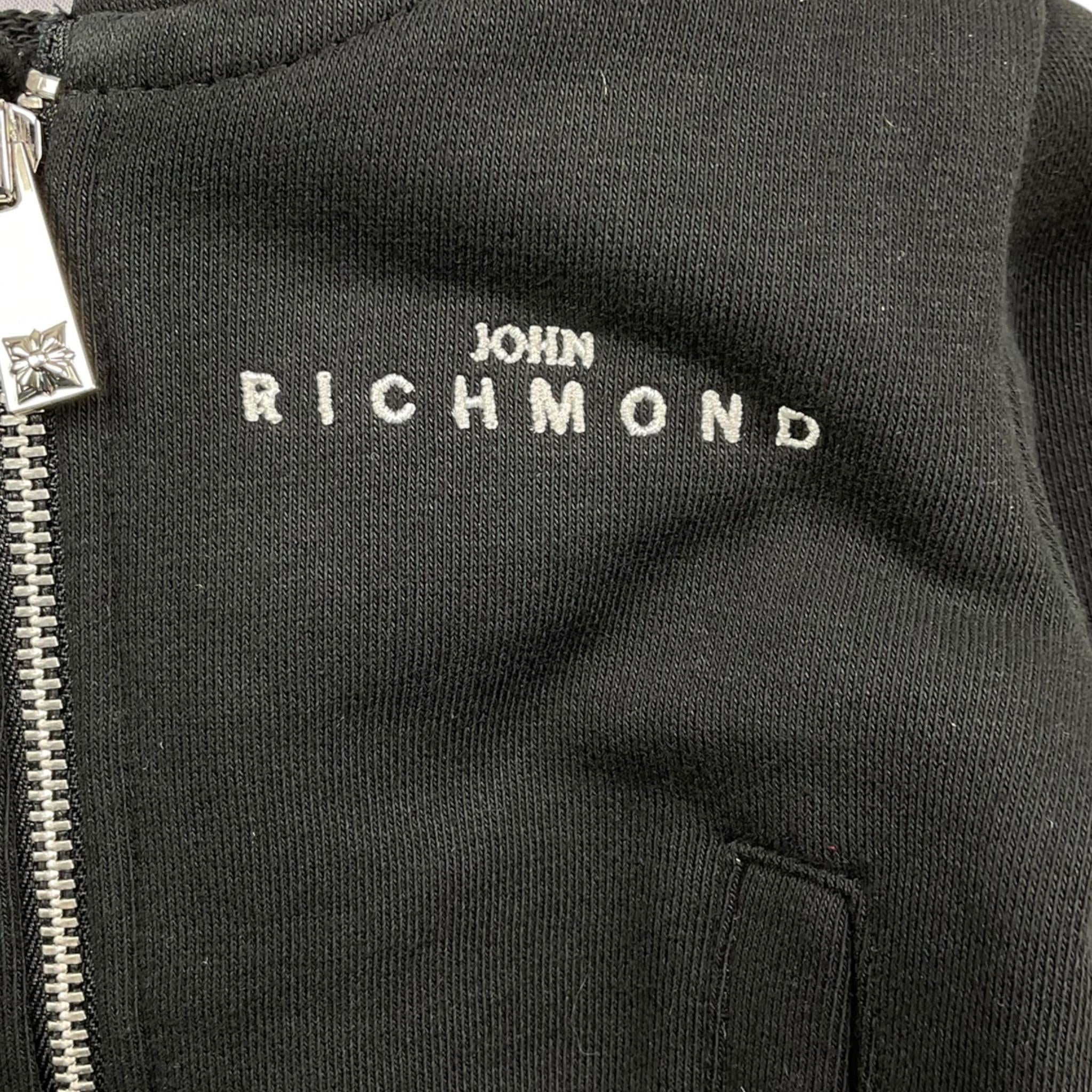 JOHN RICHMOND felpa tinta unita con zip e cappuccio Nero per Neonato RIA25054FE NERO JOHN RICHMOND