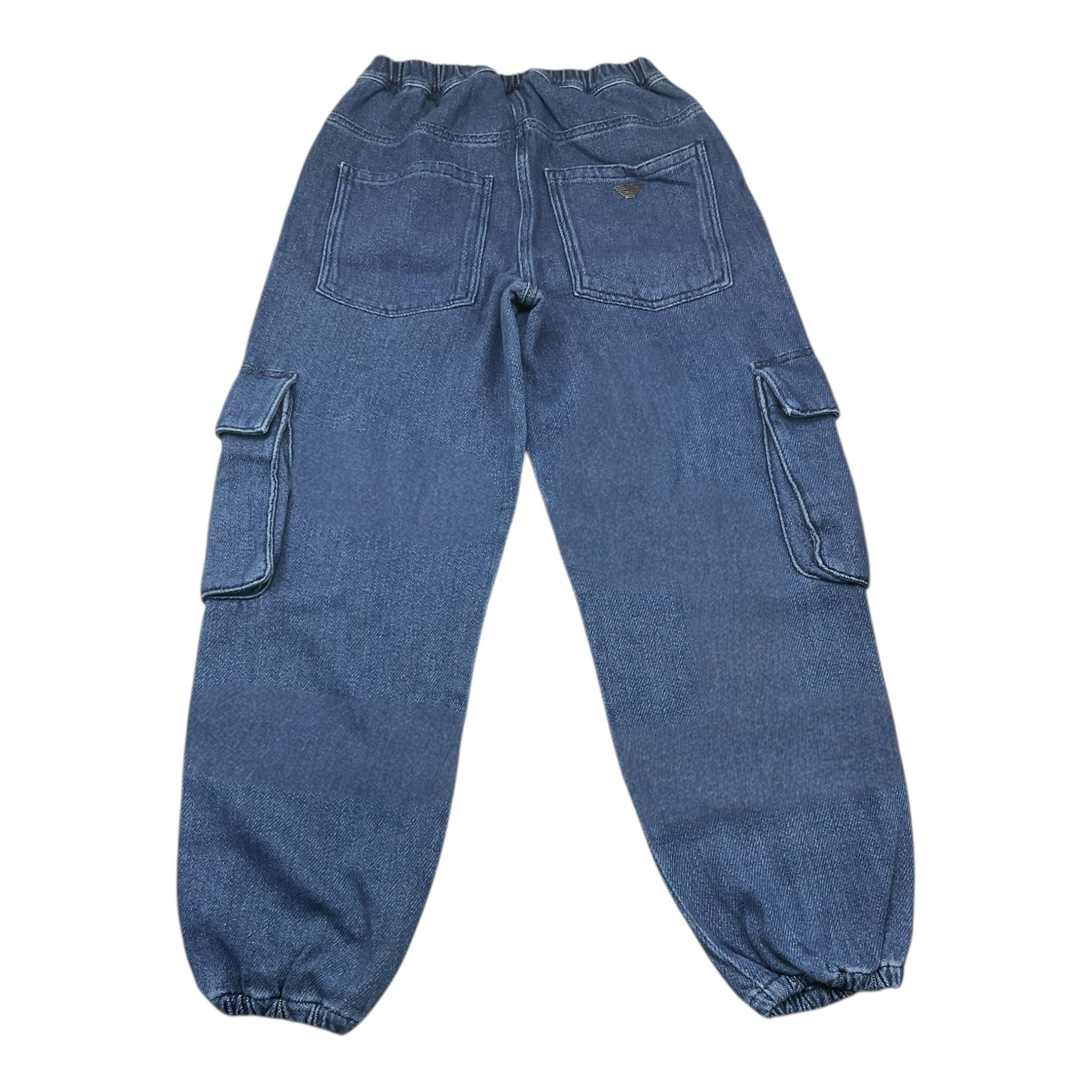EMPORIO ARMANI jeans tinta unita con elastico in vita Blu per Bambino 6D4J90 BLU EMPORIO ARMANI
