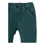 MINI BANDA pantalone tinta unita in velluto Verde per Neonato 3A621 VERDE MINI BANDA