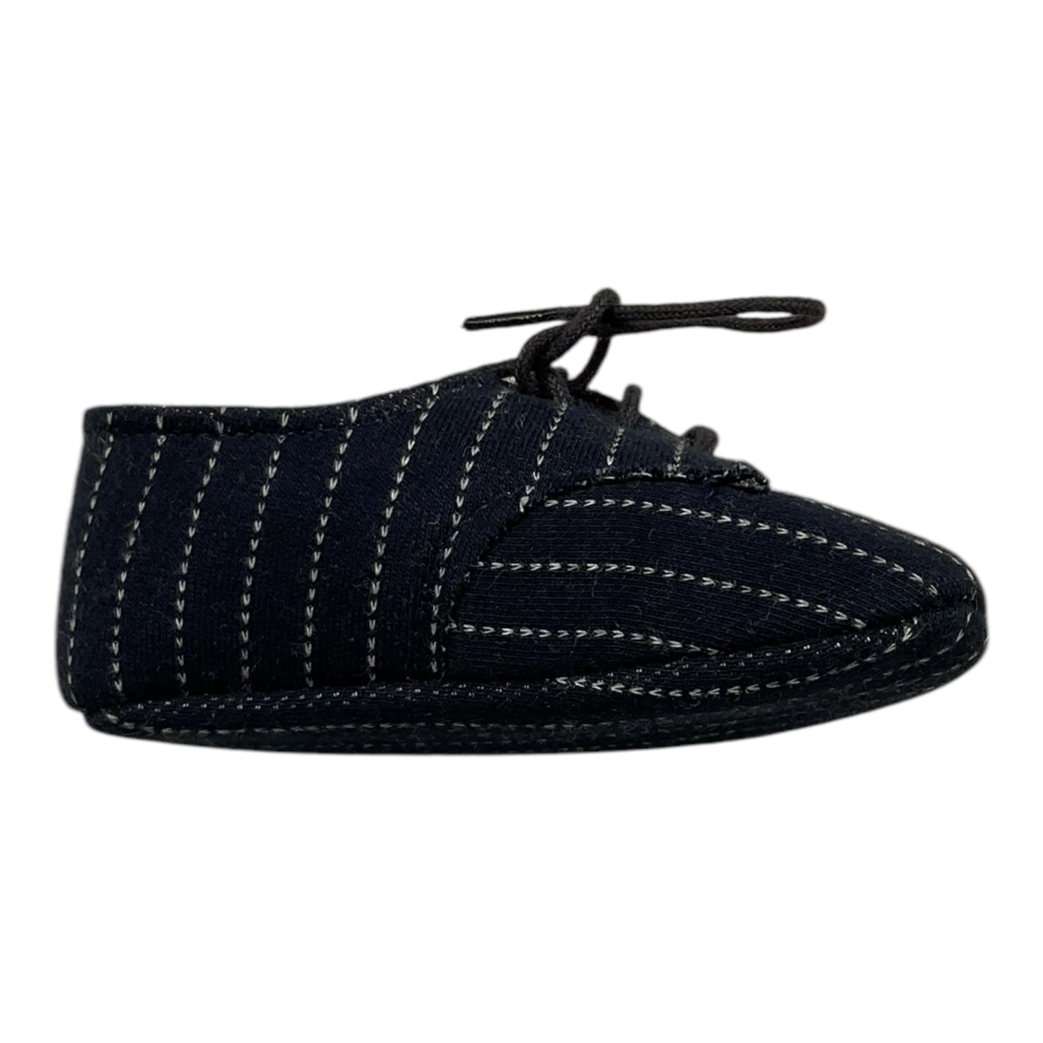 IL GUFO scarpina tinta unita con lacci Blu per Neonato A21SS100M1080 BLU IL GUFO