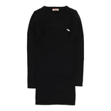 LIU JO abito mezza manica tinta unita con scaldacuore Nero per Bambina GF4196 NERO LIU JO