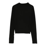 TWINSET maglia tinta unita mezzo collo Nero per Bambina 242GJ2434 NERO TWINSET