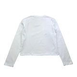 PINKO shirt girocollo tinta unita con stampa e applicazioni Bianco per Bambina F4PIJGTH024 BIANCO PINKO