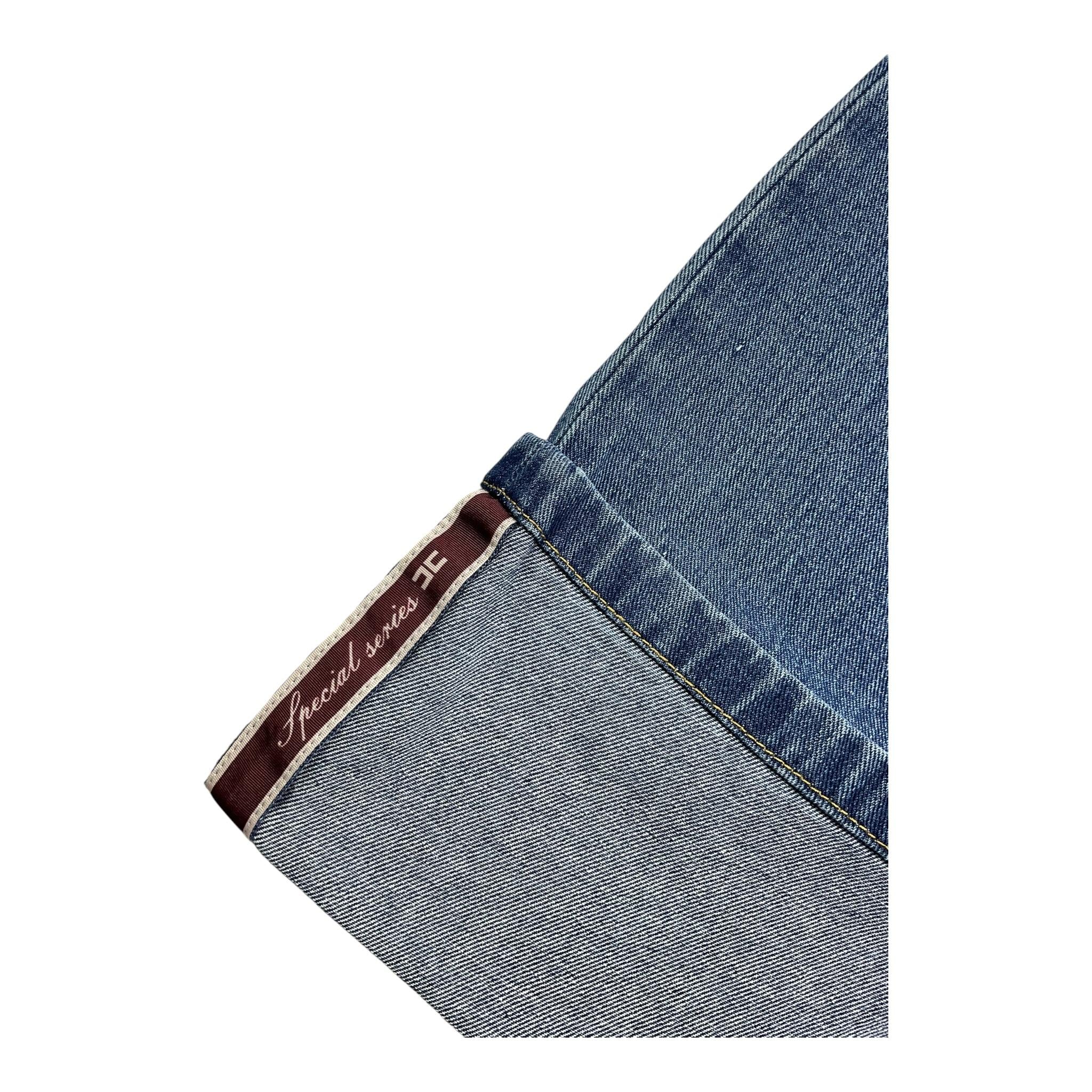 ELISABETTA FRANCHI jeans tinta unita modello palazzo Blu per Bambina EFPS2533 BLU ELISABETTA FRANCHI
