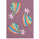 STELLA McCARTNEY t-shirt girocollo tinta unita con stampa Viola per Bambina TV8B31 VIOLA STELLA McCARTNEY