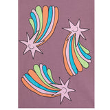 STELLA McCARTNEY t-shirt girocollo tinta unita con stampa Viola per Bambina TV8B31 VIOLA STELLA McCARTNEY