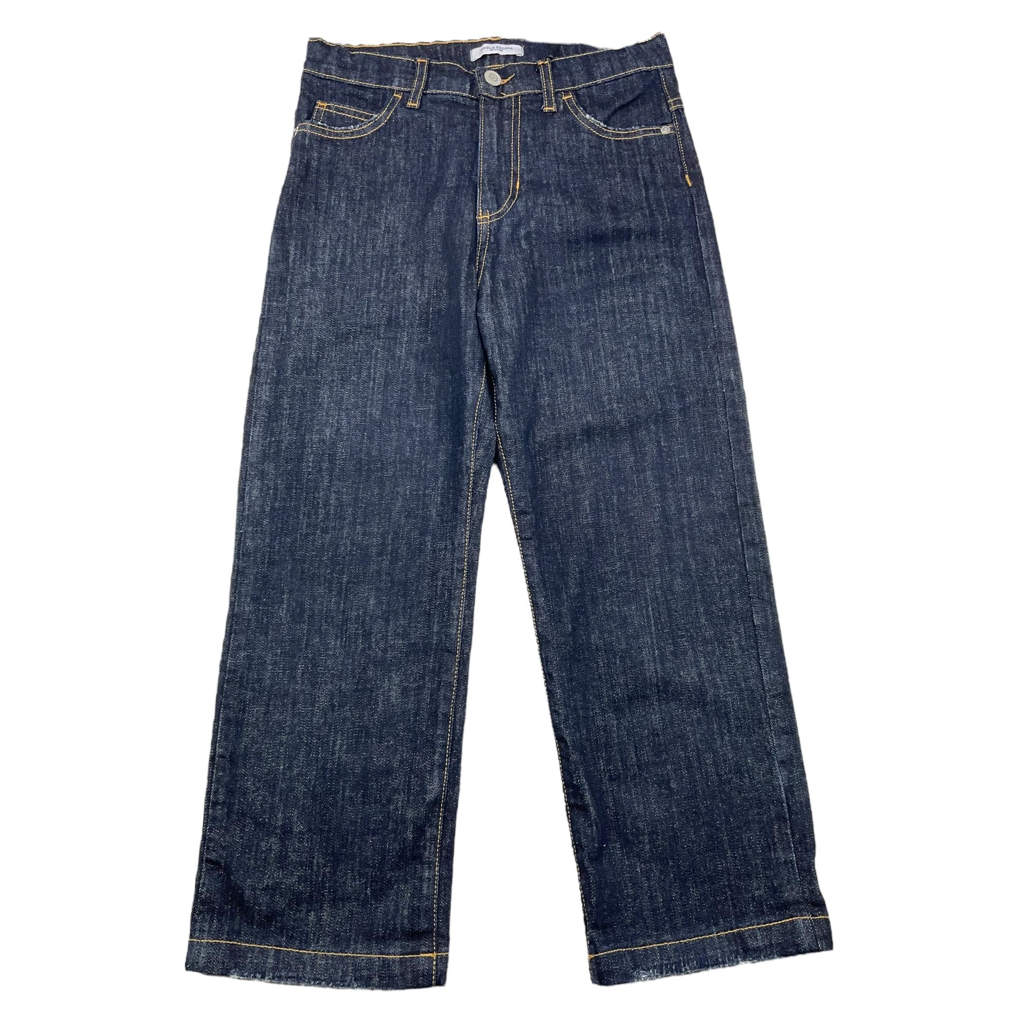 PAOLO PECORA jeans tinta unita con girovita regolabile Blu per Bambino PP4123 BLU PAOLO PECORA