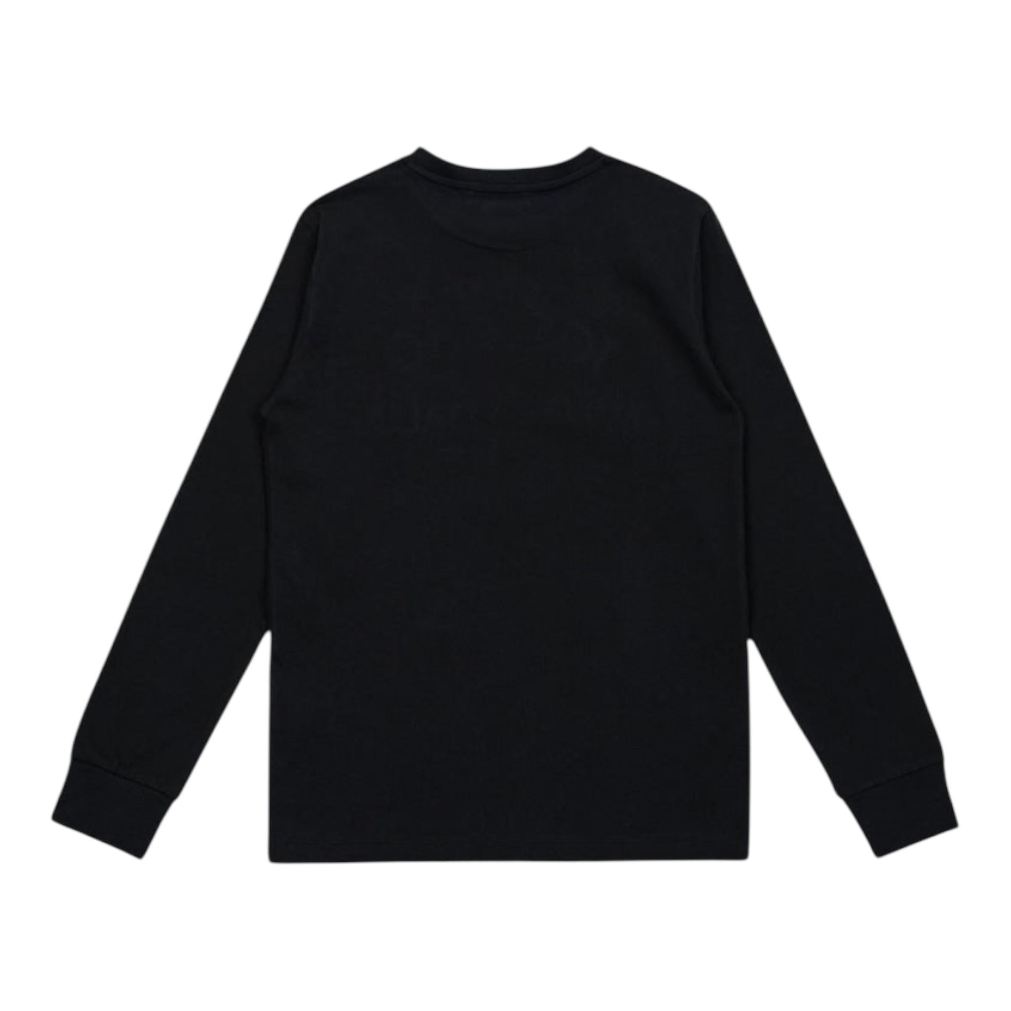 ICEBERG shirt tinta unita con stampa in contrasto Nero per Bambino TSICE5329JOXX NERO ICEBERG