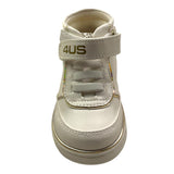 CESARE PACIOTTI sneakers tinta unita con strappo e lacci Bianco per Neonato 42641 BIANCO CESARE PACIOTTI