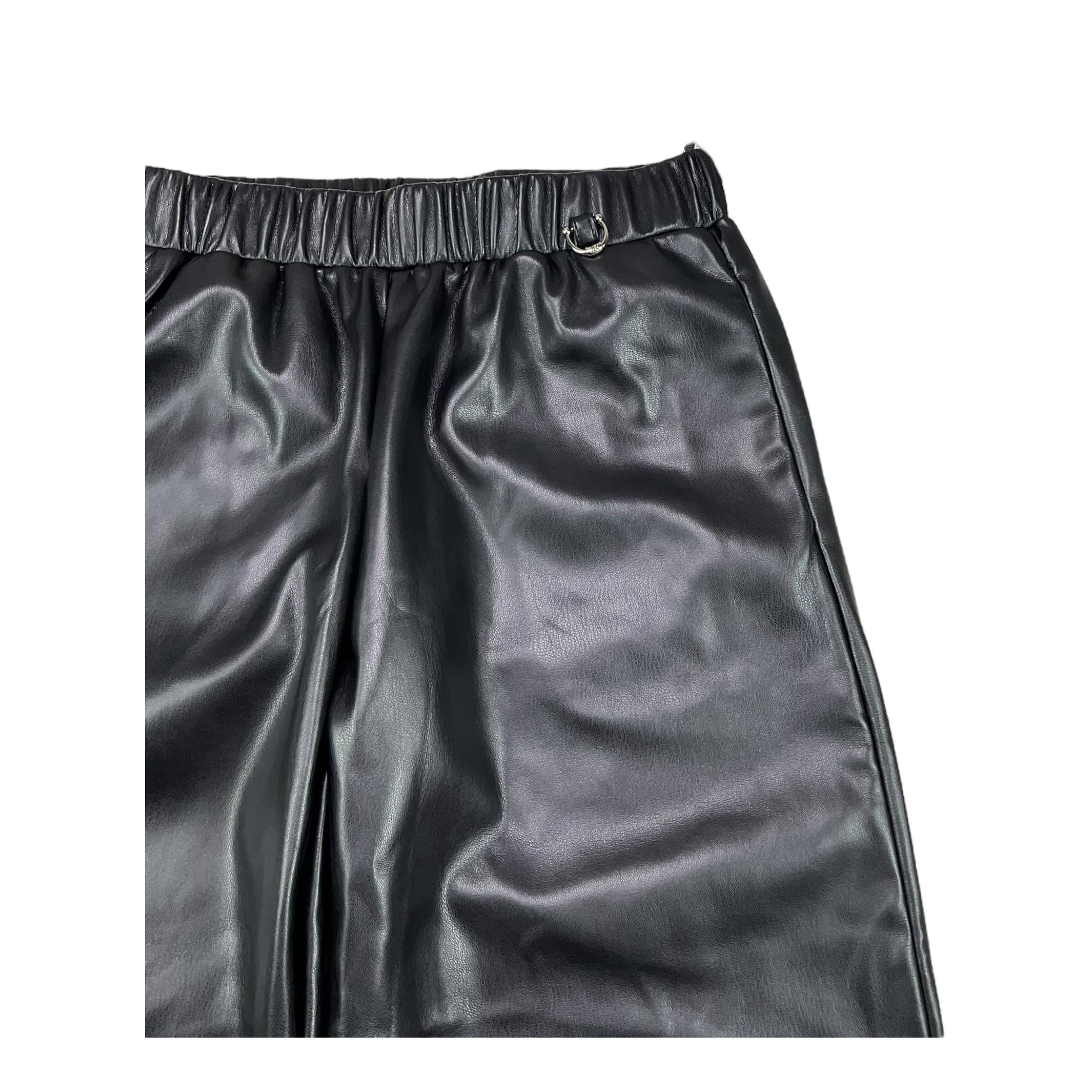 JOHN RICHMOND pantalone in ecopelle tinta unita Nero per Bambina RGA25066PA NERO JOHN RICHMOND
