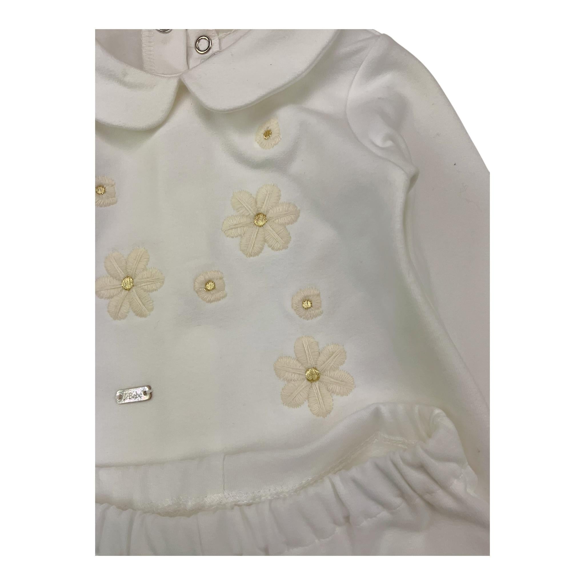 LE BEBE' completo 2pz maglia-ghettina Bianco per Neonata LBG5982 BIANCO LE BEBE'