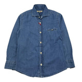 NUPKEET camicia manica lunga tinta unita Blu per Bambino 21NK069 BLU NUPKEET