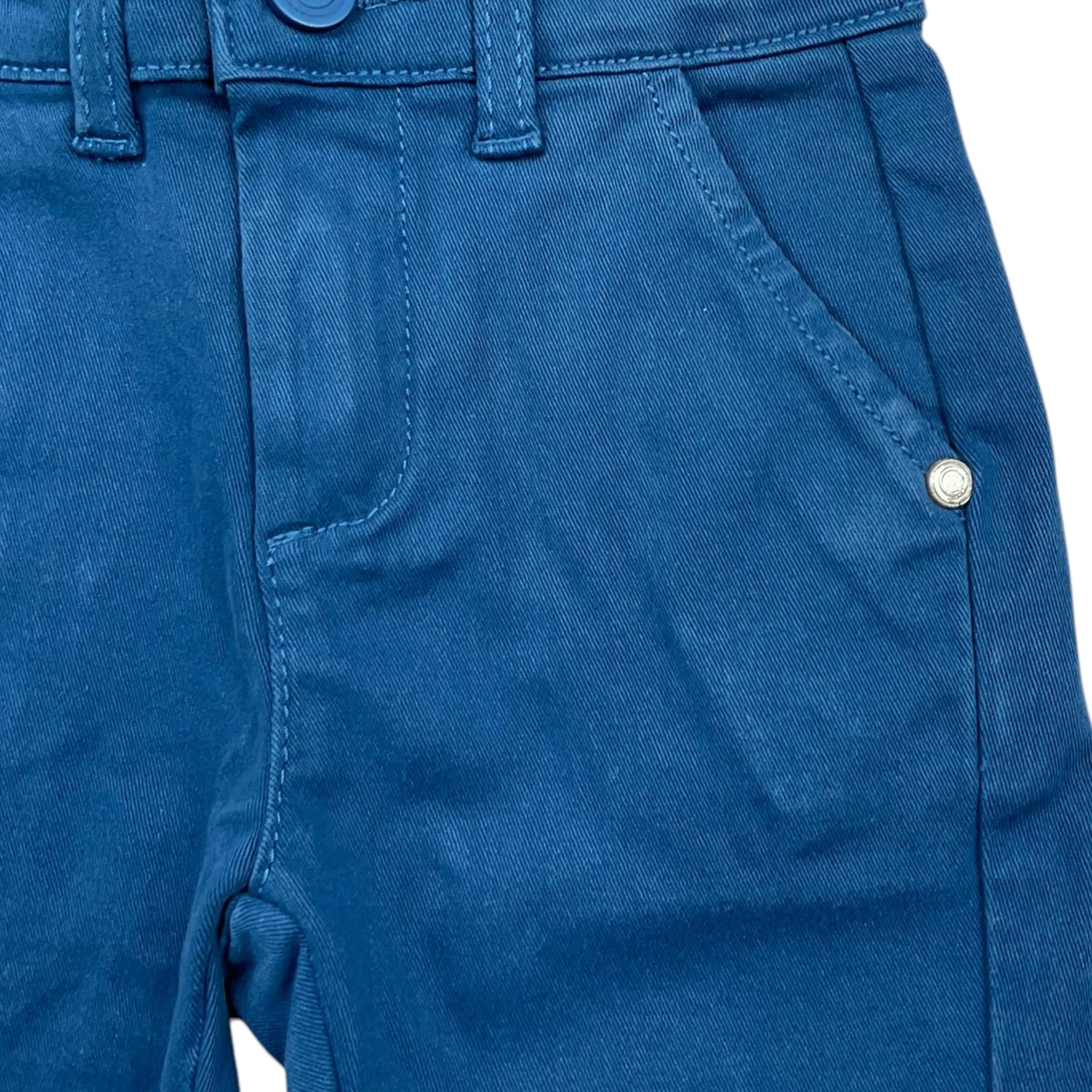TRUSSARDI pantalone tinta unita con girovita regolabile Petrolio per Neonato TIA24033PAN PETROLIO TRUSSARDI