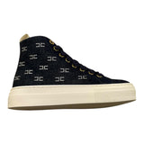 ELISABETTA FRANCHI sneakers tinta unita in denim con suola in contrasto Blu per Bambina F4A9E0107 BLU ELISABETTA FRANCHI