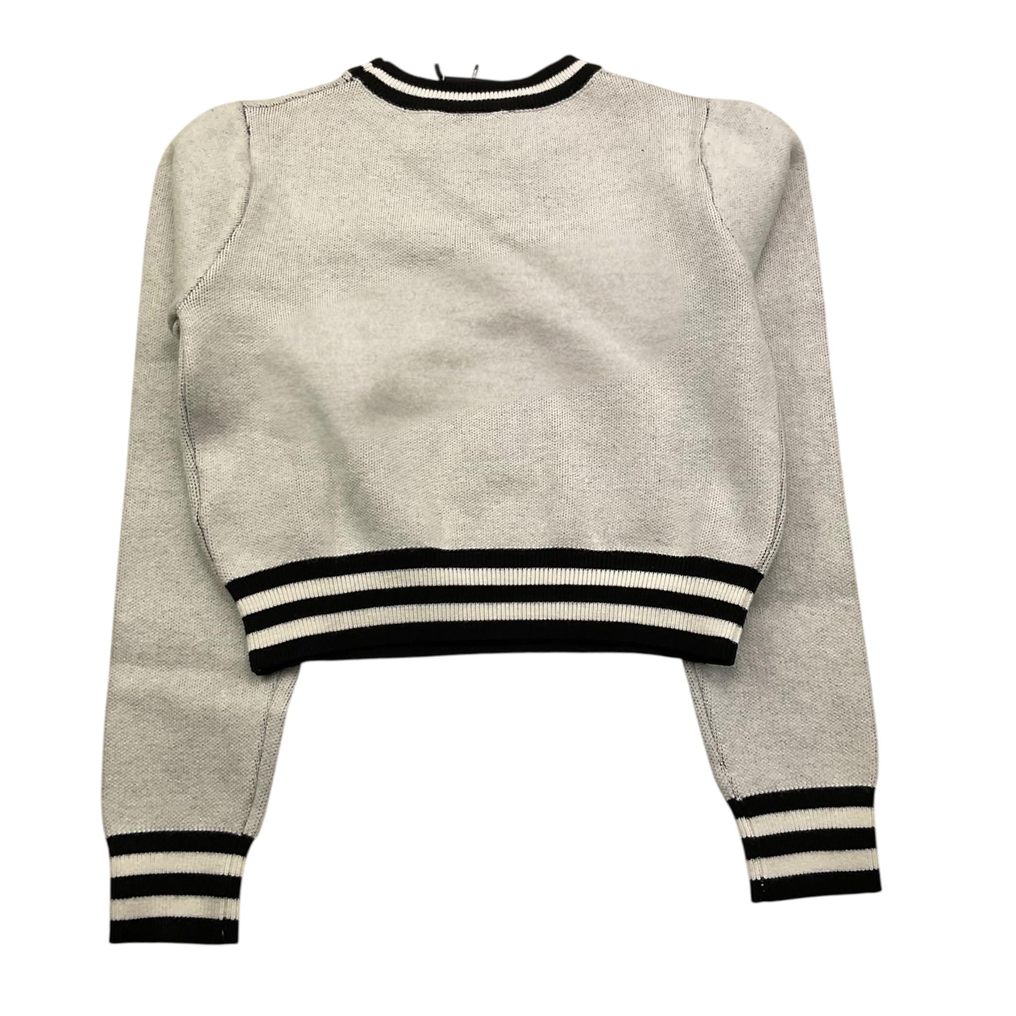 MARC ELLIS maglia girocollo tinta unita con logo e profili in contrasto Bianco per Bambina JMJSW00187XX BIANCO MARC ELLIS
