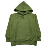 NEVER TOO felpa chiusa con cappuccio tinta unita con logo Verde per Bambino NT2081R VERDE NEVER TOO