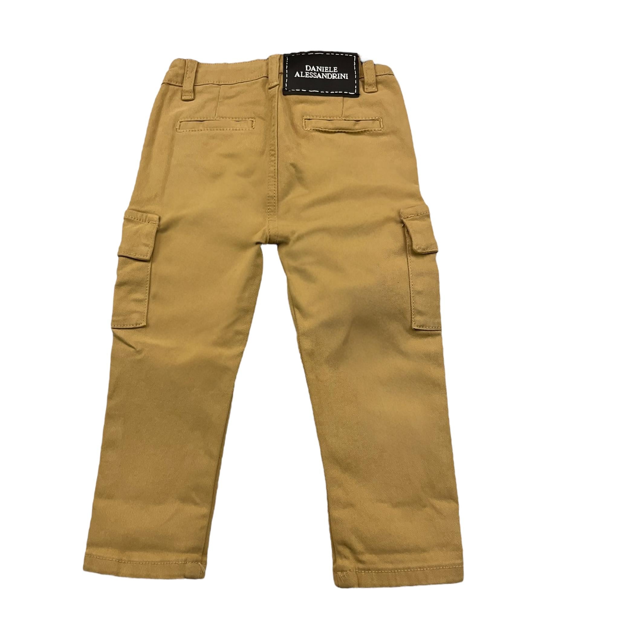 DANIELE ALESSANDRINI jeans tinta unita con girovita regolabile Cammello per Neonato 1291P00023X CAMMELLO DANIELE ALESSANDRINI