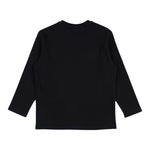 EMPORIO ARMANI shirt girocollo tinta unita con logo Nero per Bambino 6R4TJ7 NERO EMPORIO ARMANI
