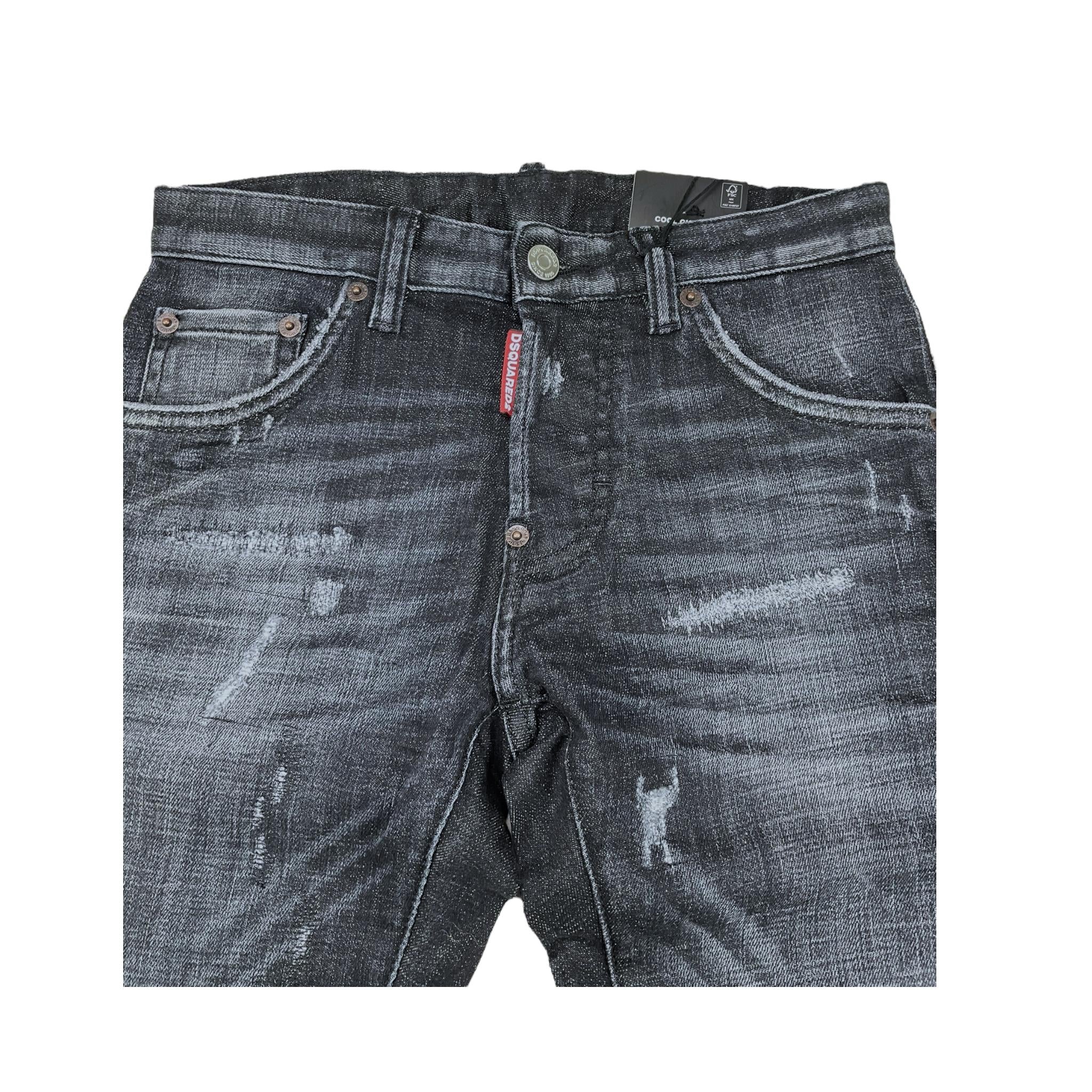 DSQUARED2 jeans tinta unita con strappi Nero per Bambino DQ0236X NERO DSQUARED2