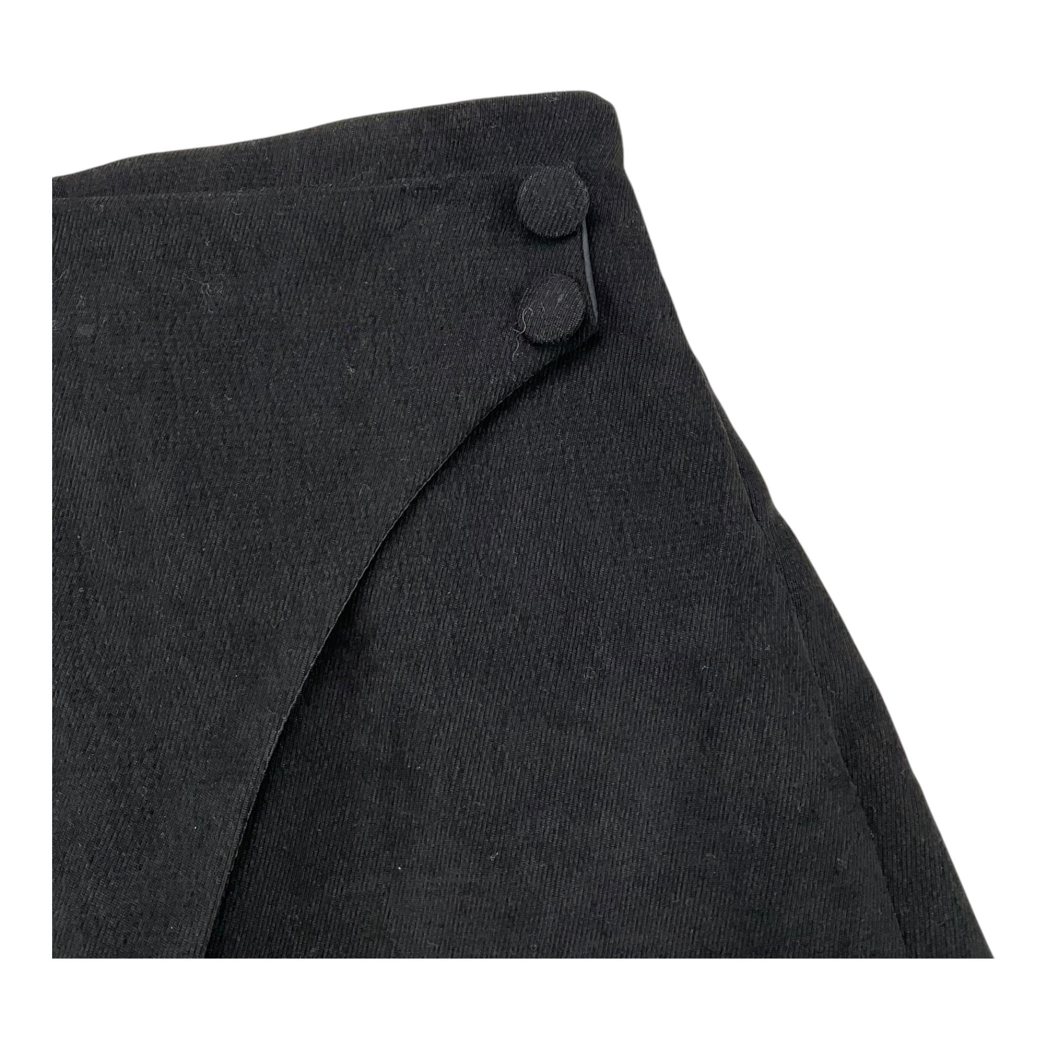 NAIDA short tinta unita in camoscio Nero per Bambina NASH159 NERO NAIDA