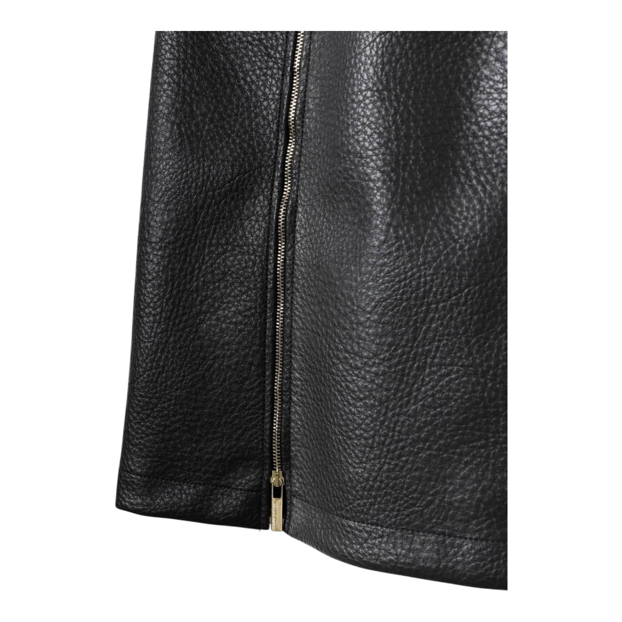 ELISABETTA FRANCHI abito giromanica tinta unita in ecopelle Nero per Bambina EFAB540X NERO ELISABETTA FRANCHI