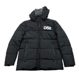 DROPSEASON2 giubbino tinta unita con cappuccio Nero per Bambino FW242K01 NERO DROPSEASON2
