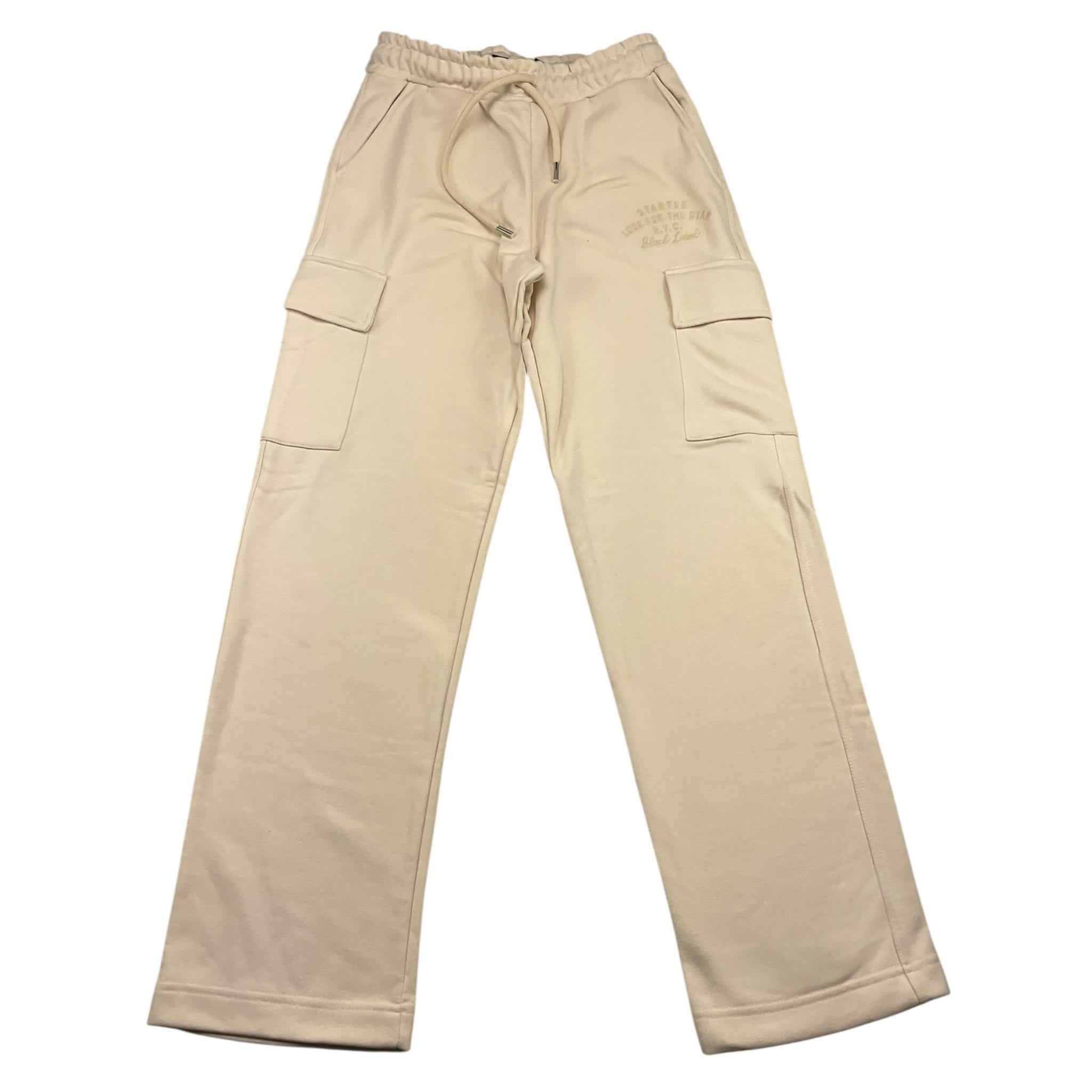 STARTER pantalone tuta tinta unita con tasconi Panna per Bambino 41083 PANNA STARTER
