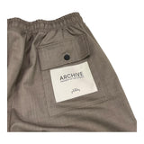 YES LONDON pantalone tinta unita con elastico in vita Fango per Bambino JR3074 FANGO YES LONDON