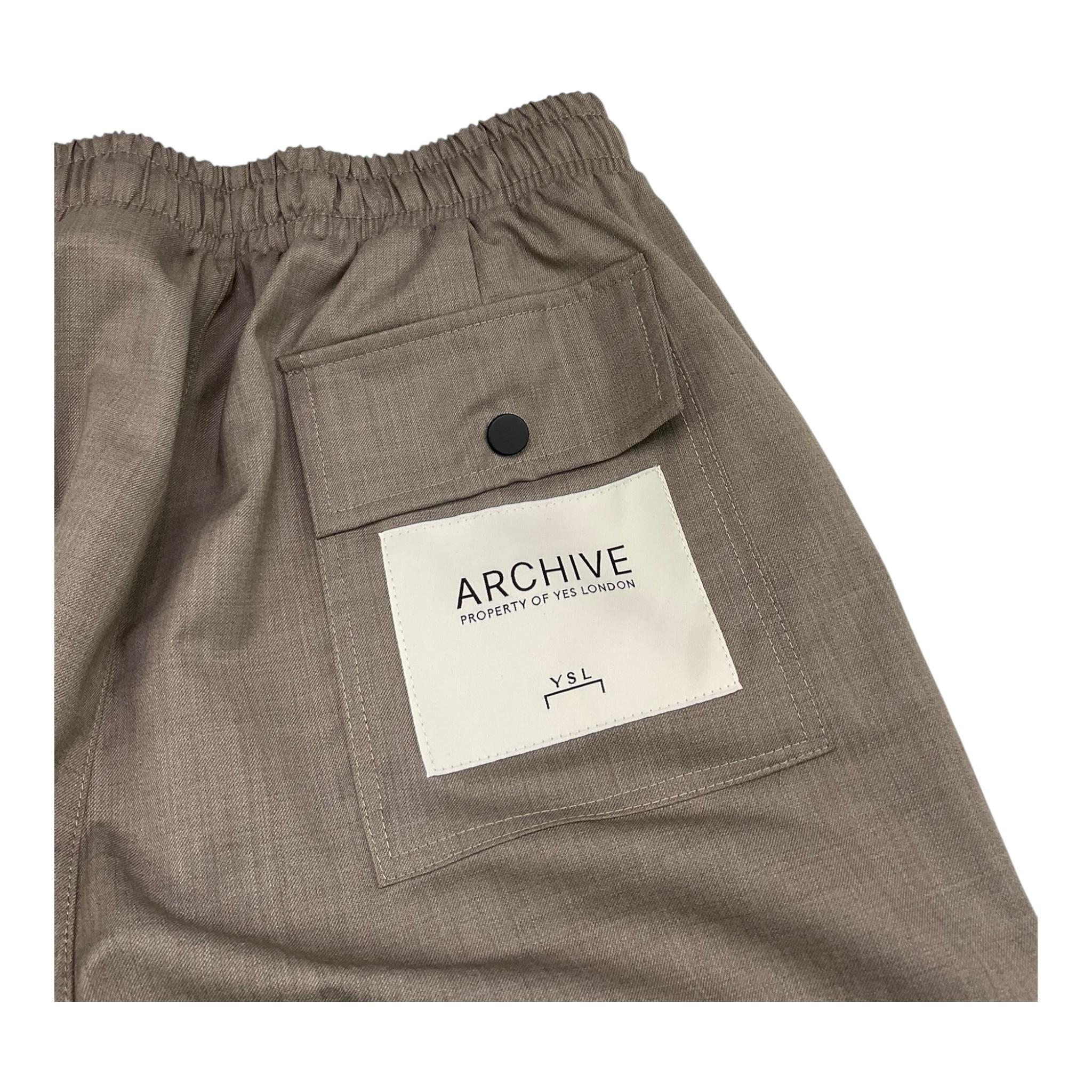 YES LONDON pantalone tinta unita con elastico in vita Fango per Bambino JR3074 FANGO YES LONDON