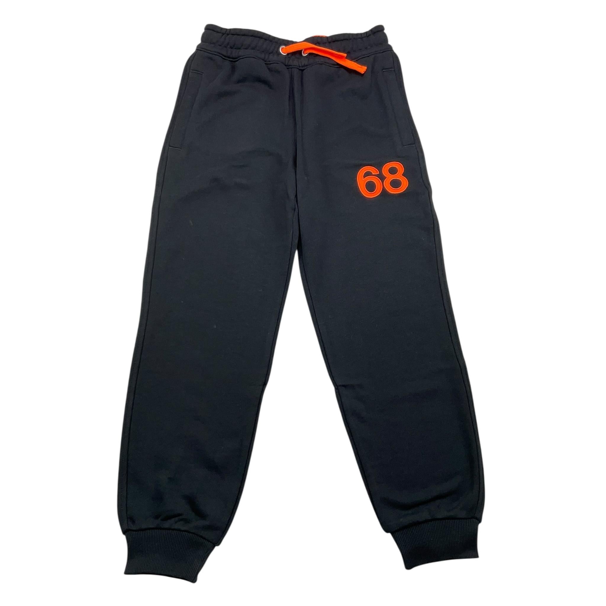 SUN68 pantalone tuta tinta unita con logo Nero per Bambino F44345X NERO SUN68