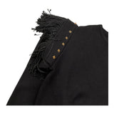 FUN & FUN maglia girocollo tinta unita con frange Nero per Bambina FNJSW15854 NERO FUN & FUN