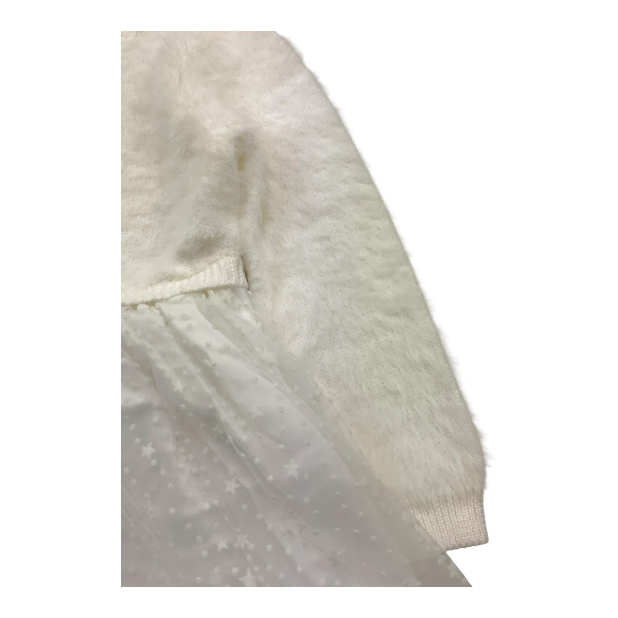 CARRE'MENT BEAU abito tinta unita con tulle Bianco per Bambina Y30197 BIANCO CARRE'MENT BEAU